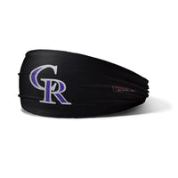 OC Sports MLB-HB Official MLB Youth Headband - Colorado Rockies - Black / One Size Fits Most