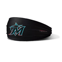 OC Sports MLB-HB Official MLB Youth Headband - Miami Marlins - Black / One Size Fits Most
