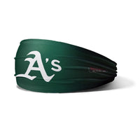 OC Sports MLB-HB Official MLB Youth Headband - Oakland Athletics - Dk Green / One Size Fits Most