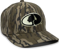 OC Sports MOFS03C Mossey Oak Canvas Camo Cap - Mossy Oak Bottomland - Mossy Oak / 6 7/8’’ - 7 1/2’’