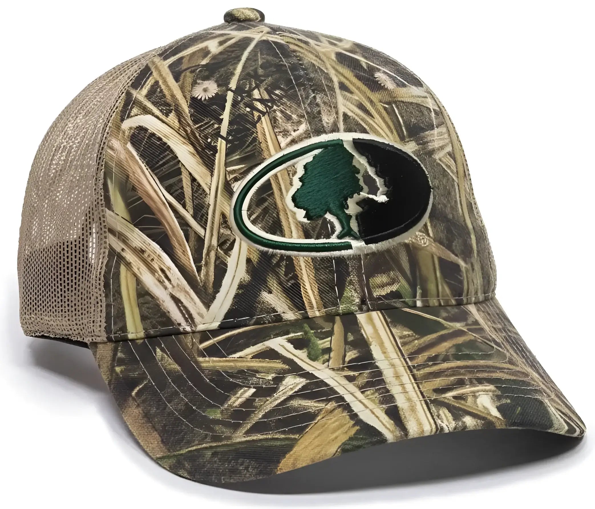 OC Sports MOFS38A Adjustable Mesh Back Cap - Mossy Oak Shadow Grass Blades Tan - Mossy Oak Shadow Grass Blades Tan / 6