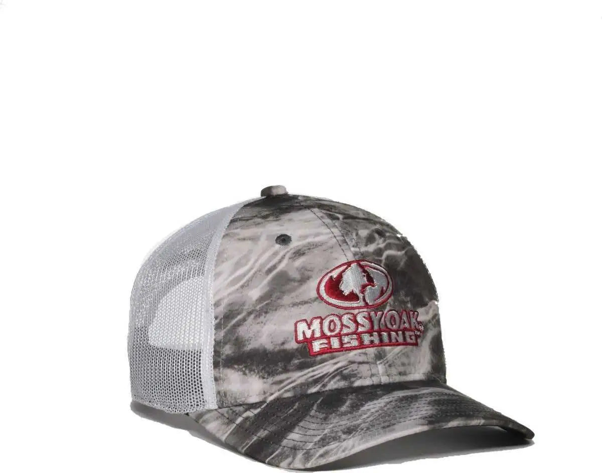 OC Sports MOFS44B Mossey Oak Fishing Cap Pro Crown - Mossy Oak Manta White - Mossy Oak White / OSFM
