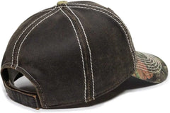 OC Sports MOFS46A Mossey Oak Hard Pigment-Dyed Twill Cap - Brown Mossy Oak Break-Up Country - Brown Mossy Oak / 6 7/8’’