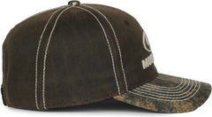 OC Sports MOFS46A Mossey Oak Hard Pigment-Dyed Twill Cap - Dark Brown Mossy Oak Country DNA - Mossy Oak / OSFM