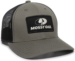 OC Sports MOFS47A Mossey Oak Garment Washed Cotton Twill Cap - Olive Black - Olive Black / 6 7/8’’ - 7 1/2’’