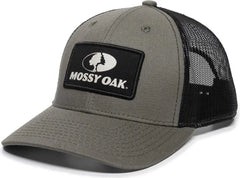 OC Sports MOFS47A Mossey Oak Garment Washed Cotton Twill Cap - Olive Black - Olive Black / 6 7/8’’ - 7 1/2’’