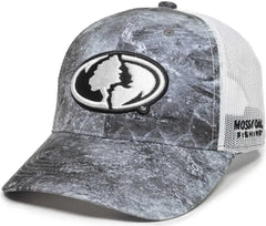 OC Sports MOFS49A Mossey Oak Fishing Cap Mesh Back Mossy Oak Elements Coastal Cloudbank White Mossy Oak White / 6 7/8’’