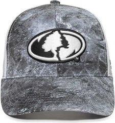 OC Sports MOFS49A Mossey Oak Fishing Cap Mesh Back Mossy Oak Elements Coastal Cloudbank White Mossy Oak White / 6 7/8’’