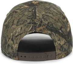 OC Sports MOFS52 Mossy Oak Pro Crown USA Flag Cap - Mossy Oak Country Dna - Mossy Oak / OSFM