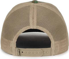 OC Sports MOFS53 Mossy Oak Green Leaf Cap -Mossy Oak Greenleaf Tan - Mossy Oak Tan / OSFM