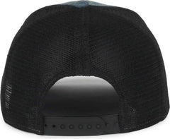 OC Sports MOFS55 Mossy Oak Patch Pigment Dyed Cap - Navy Black - Black / OSFM
