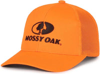 OC Sports MOFS58 Mossy Oak Solid Blaze Pro Crown Cap -Blaze Blaze - Blaze / OSFM
