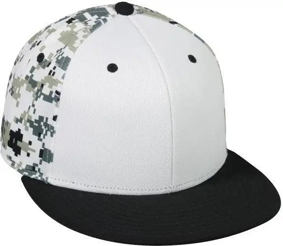 OC Sports MWS-600 Adjustable ProTech Mesh Q3 Cap - White Black - White Black / 6 7/8’’ - 7 1/2’’