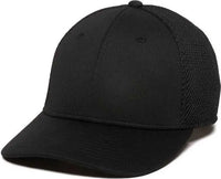 OC Sports MWS1125 Proflex Fit Sandwich Mesh Ball Cap - Dig Black Black