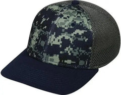OC Sports MWS1125 Proflex Fit Sandwich Mesh Ball Cap - Dig Ny Char Ny - Navy Dark Gray / 6 3/4’’ - 7 1/8’’