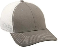 OC Sports MWS1125 Proflex Fit Sandwich Mesh Ball Cap - Graphite White - Dark Gray White / 6 3/4’’ - 7 1/8’’