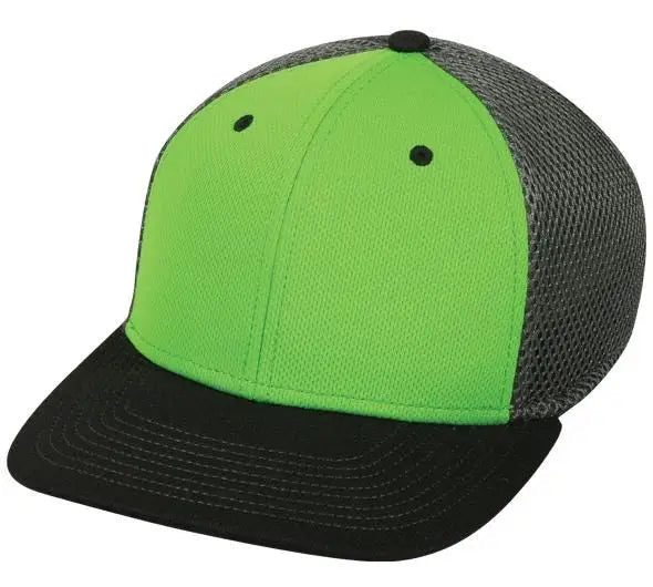 OC Sports MWS1125 Proflex Fit Sandwich Mesh Ball Cap - Lime Char Black