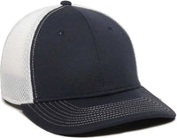 OC Sports MWS1125 Proflex Fit Sandwich Mesh Ball Cap - Navy White - Navy White / 6 3/4’’ - 7 1/8’’