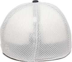 OC Sports MWS1125 Proflex Fit Sandwich Mesh Ball Cap - Navy White