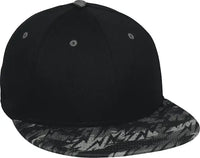 OC Sports MWS1425S ProTech Mesh Flexfit Ball Cap - Black Storm - Black / 6 3/8’’ - 6 3/4’’