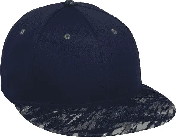 OC Sports MWS1425S ProTech Mesh Flexfit Ball Cap - Navy Storm - Navy Black / 6 3/8’’ - 6 3/4’’