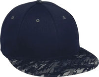 OC Sports MWS1425S ProTech Mesh Flexfit Ball Cap - Navy Storm - Navy Black / 6 3/8’’ - 6 3/4’’