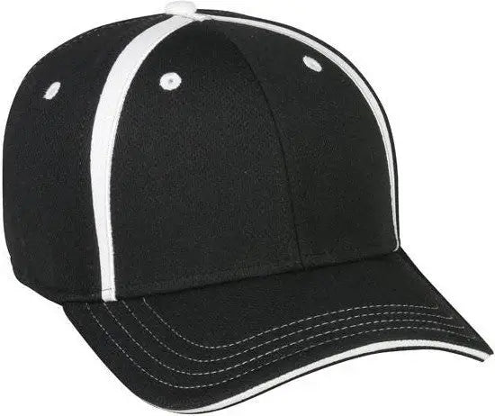OC Sports MWS1465I Proflex ProTech Q3 Fabric Cap - Black White - Black White / 6 3/8’’ - 6 3/4’’