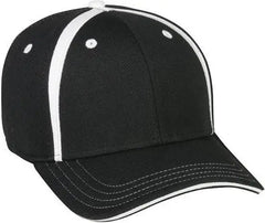 OC Sports MWS1465I Proflex ProTech Q3 Fabric Cap - Black White - Black White / 6 3/8’’ - 6 3/4’’
