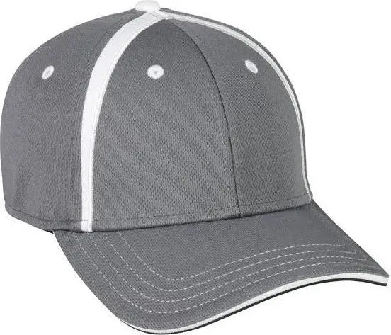OC Sports MWS1465I Proflex ProTech Q3 Fabric Cap - Graphite White - Dark Gray White / 6 3/8’’ - 6 3/4’’