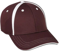 OC Sports MWS1465I Proflex ProTech Q3 Fabric Cap - Maroon White - Maroon White / 6 3/8’’ - 6 3/4’’
