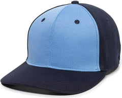 OC Sports MWS25 Anti-Glare Undervisor Cap -Columbia Blue Navy Navy