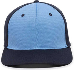 OC Sports MWS25 Anti-Glare Undervisor Cap -Columbia Blue Navy Navy