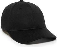 OC Sports MWS25 Flexible Fitting Cap - Black - Black / 6 3/8’’ - 6 3/4’’