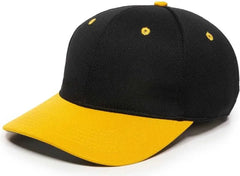 OC Sports MWS25 Flexible Fitting Cap Black Gold