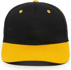 OC Sports MWS25 Flexible Fitting Cap Black Gold