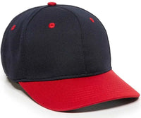 OC Sports MWS25 Flexible Fitting Cap - Navy Red - Navy Red / 6 3/8’’ - 6 3/4’’
