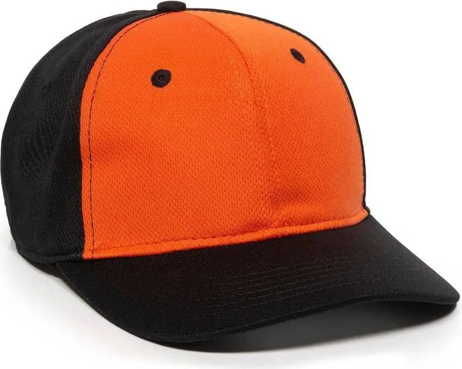 OC Sports MWS25 Flexible Fitting Cap - Orange Black Black - Orange Black / 6 3/8’’ - 6 3/4’’