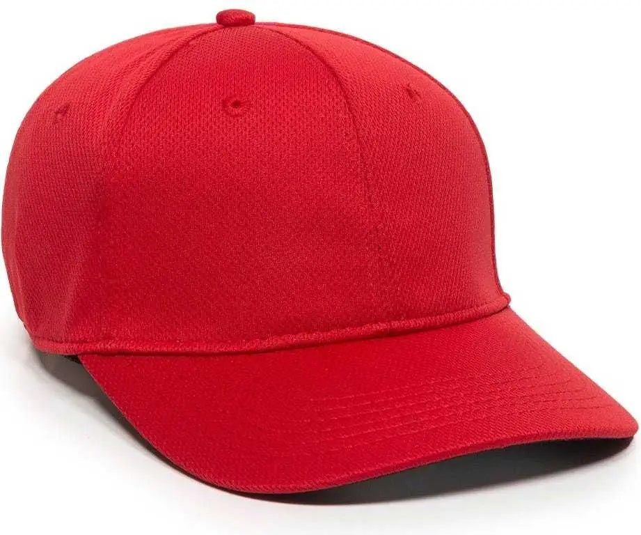 OC Sports MWS25 Flexible Fitting Cap - Red - Red / 6 3/8’’ - 6 3/4’’