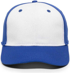 OC Sports MWS25 Flexible Fitting Cap - White Royal Royal