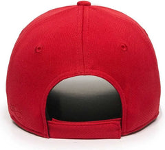OC Sports MWS50 Adjustable Cap - White Red Red