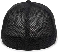 OC Sports OC12M Phenom Performance Twill Front Panel Cap -Black Black