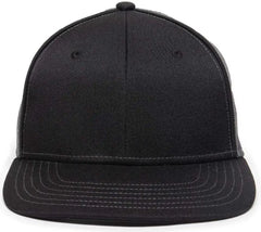 OC Sports OC12M Phenom Performance Twill Front Panel Cap -Black Graphite