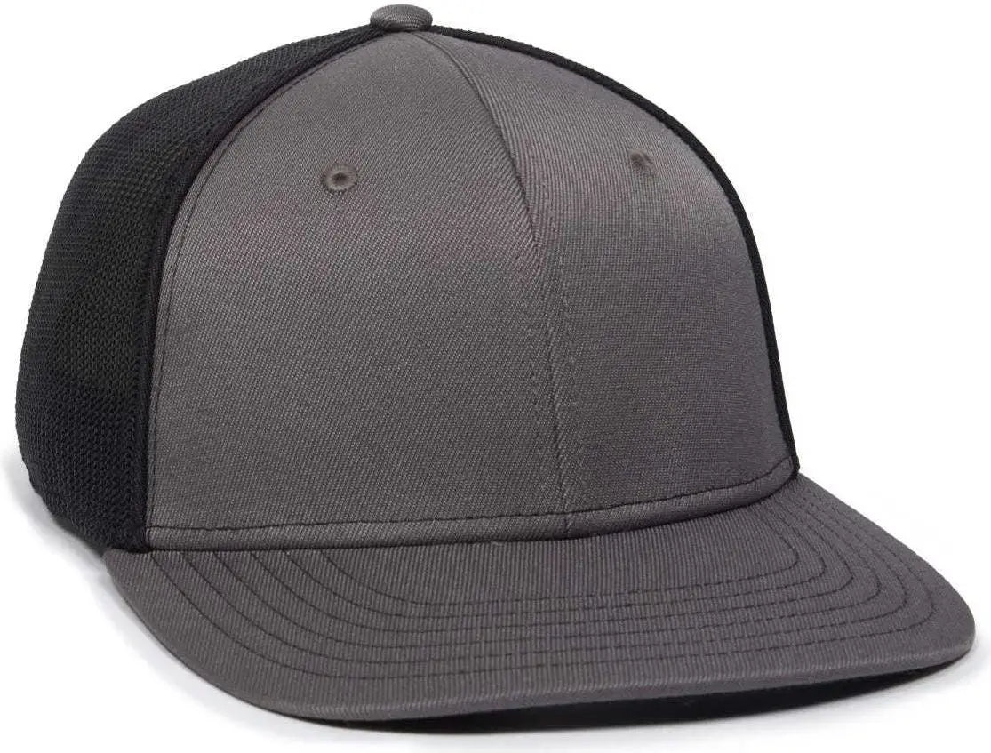 OC Sports OC12M Phenom Performance Twill Front Panel Cap -Graphite Black - Dark Gray Black / 6 3/4’’ - 7 1/8’’