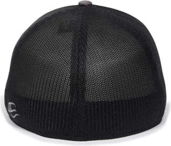 OC Sports OC12M Phenom Performance Twill Front Panel Cap -Graphite Black