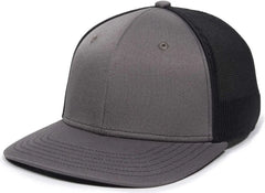 OC Sports OC12M Phenom Performance Twill Front Panel Cap -Graphite Black