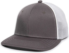 OC Sports OC12M Phenom Performance Twill Front Panel Cap -Graphite White