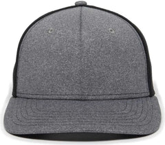 OC Sports OC12M Phenom Performance Twill Front Panel Cap -Heathered Graphite Black