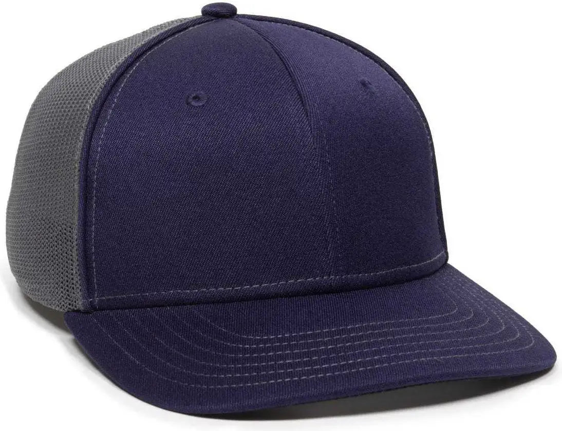 OC Sports OC12M Phenom Performance Twill Front Panel Cap -Navy Graphite - Navy Dark Gray / 6 3/4’’ - 7 1/8’’