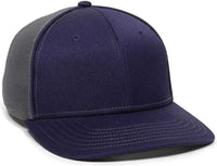 OC Sports OC12M Phenom Performance Twill Front Panel Cap -Navy Graphite - Navy Dark Gray / 6 3/4’’ - 7 1/8’’