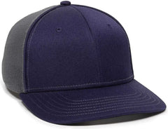 OC Sports OC12M Phenom Performance Twill Front Panel Cap -Navy Graphite - Navy Dark Gray / 6 3/4’’ - 7 1/8’’
